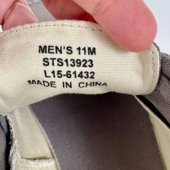 Sperry Bahama II Canvas Boat Shoe Sneaker, Medium Beige, Like New, Size 11 - Picture 10 of 10